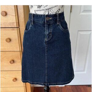 Bass denim A-line skirt size 4